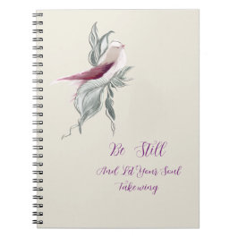 Caderno Espiral Graceful botanical bird notebook 