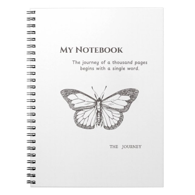 Caderno Espiral Graceful Butterfly Notebook for Daily Inspiration (Frente)