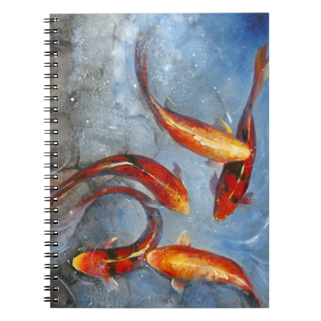Caderno Espiral Graceful Koi I (Frente)