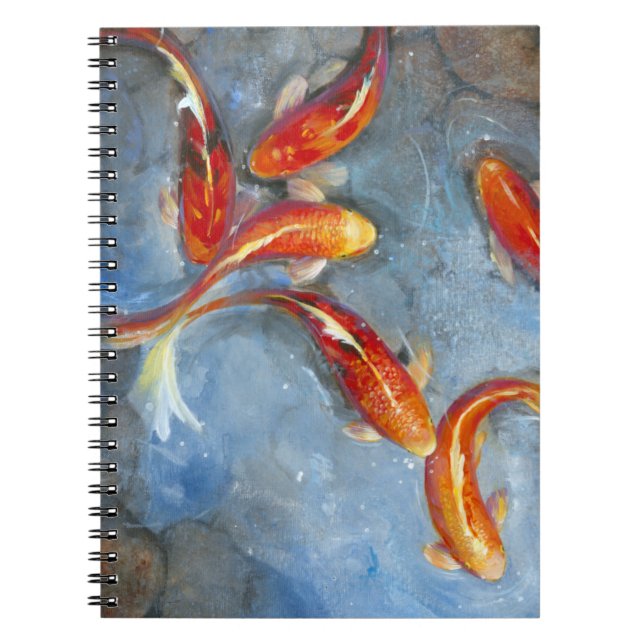 Caderno Espiral Graceful Koi II (Frente)