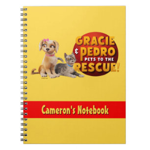 Caderno Espiral Gracie & Pedro Dupla Dinâmica