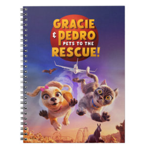 Caderno Espiral Gracie & Pedro: Pets para o resgate!