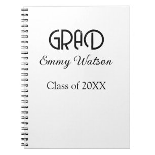 Caderno Espiral Grad **nome** graduação turma de 20XX sim
