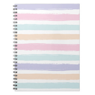 Caderno Espiral Gradação de Aquarela de Neon de Pastel Cujo Cores