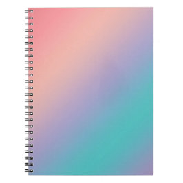 Caderno Espiral Gradiente com as cores do arco-íris