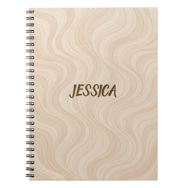 Caderno Espiral Gradiente de Energia Aura  Padrão Moderno  (Frente)
