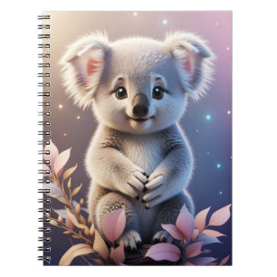 Caderno Espiral Gradiente de Sonho Fantasia e Bonita Koala
