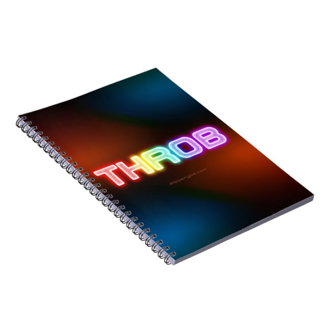 Caderno Espiral Gradiente grosso semelhante a um arco-íris vibrant (Lado Direito)