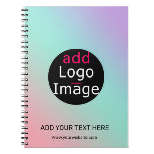 Caderno Espiral Gradiente Personalizado de Negócios Profissional d