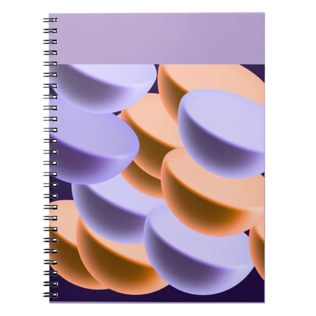 Caderno Espiral Gradientes Diagonais (Frente)