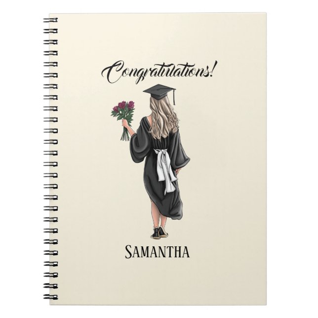 Caderno Espiral Graduação Personalizada Por Aquarela (3) (Frente)