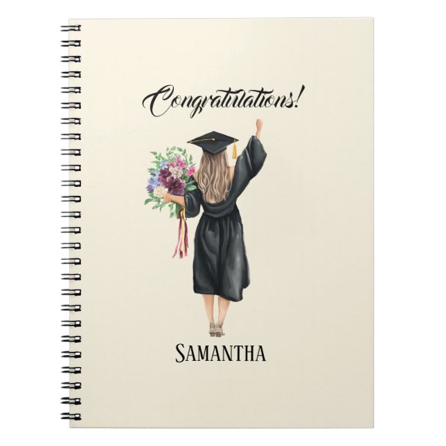 Caderno Espiral Graduação Personalizada Por Aquarela (8) (Frente)