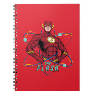 Caderno Espiral Gráfico Atômico Flash de Cartoon