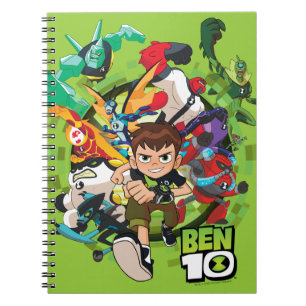 Caderno Espiral Gráfico Ben 10 Alienígena Rush