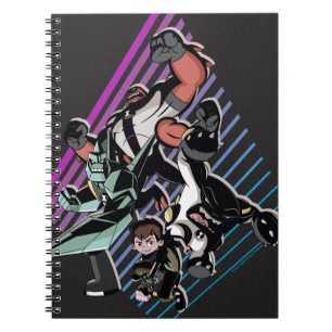 Caderno Espiral Gráfico do Grupo de Alienígenas Retroativo Ben 1