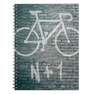Caderno Espiral Grafite de bicicleta N+1