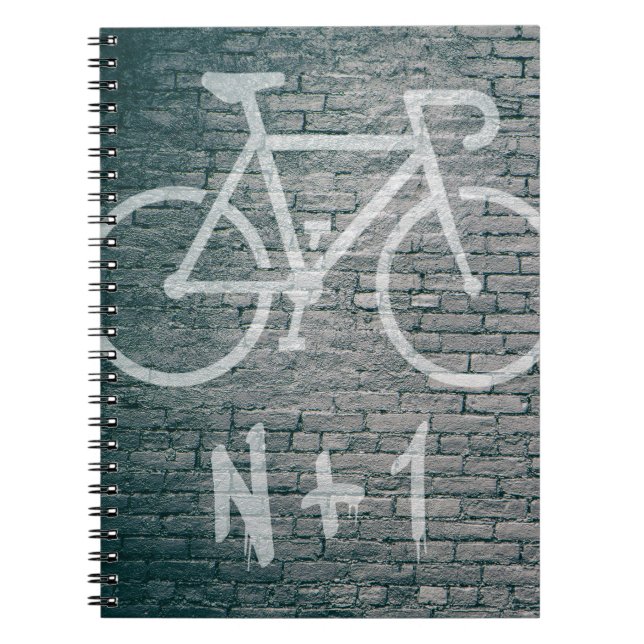 Caderno Espiral Grafite de bicicleta N+1 (Frente)
