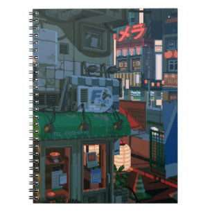 Caderno Espiral Grafite Urbano