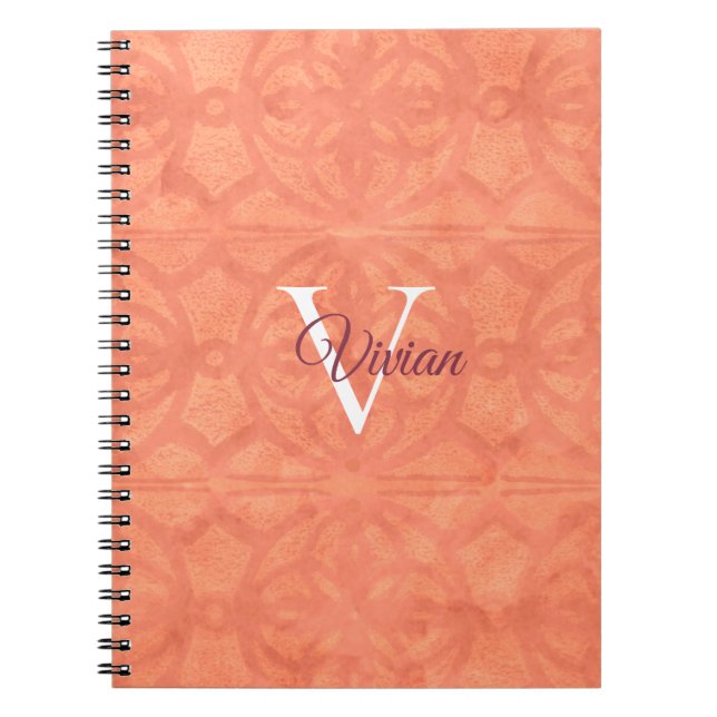 Caderno Espiral Grafuito Rosa (Frente)