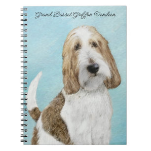 Caderno Espiral Grand Basset Griffon Vendeen - Arte Original para 