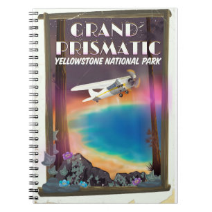 Caderno Espiral Grand Prismatic, Parque Nacional de Yellowstone, E