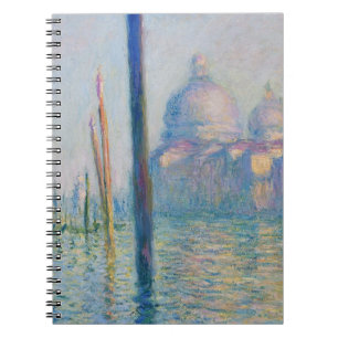 Caderno Espiral Grande Canal Monet Veneza Itália Pintura Clássica