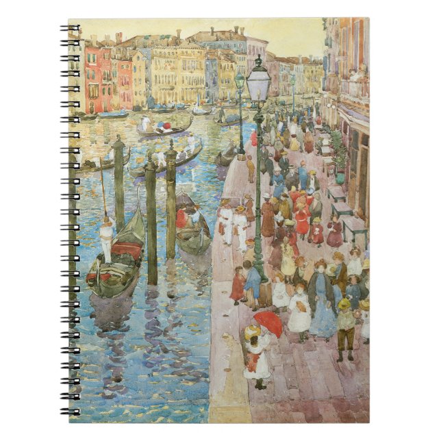 Caderno Espiral Grande Canal, Veneza por Maurice Prendergast (Frente)