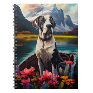 Caderno Espiral Grande Dane em um Pá: Uma Aventura Cênica