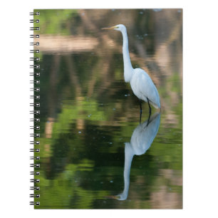 Caderno Espiral Grande Egret branco
