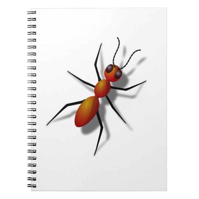 Caderno Espiral Grande Formiga Vermelha (Frente)