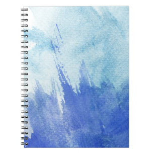 Caderno Espiral grande fundo da aguarela - pinturas da aguarela