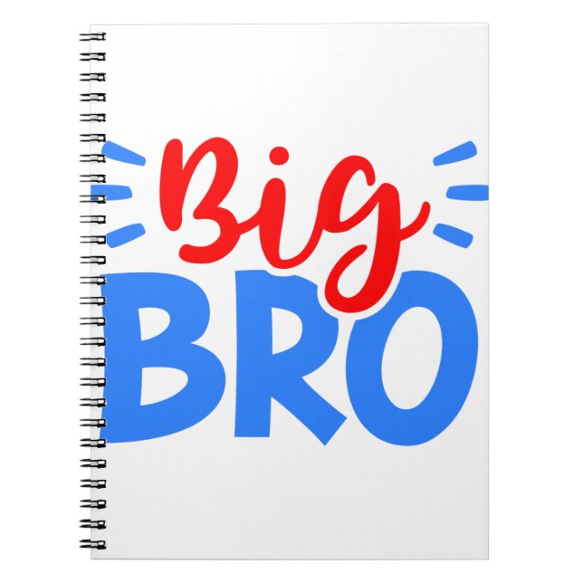 Caderno Espiral GRANDE IRMÃO em Vermelho e Azul (Frente)