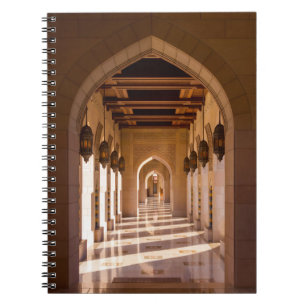 Caderno Espiral Grande Mesquita de Sultão Qaboos em Muscat, Omã