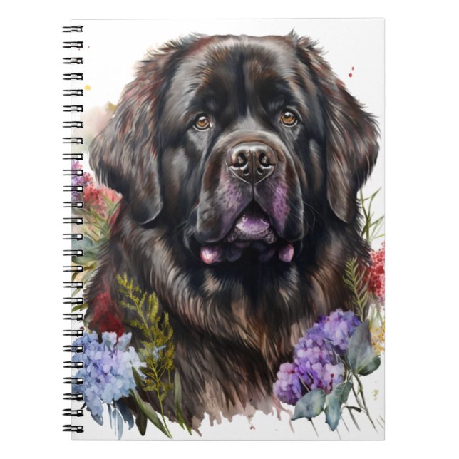 CADERNO ESPIRAL GRANDE NEGRO NEGRO CACHORRO (Frente)