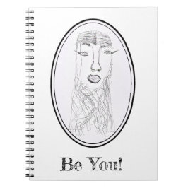 Caderno Espiral Grande Rosto Ead (Desenho Serena)