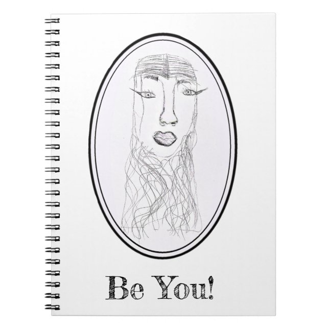 Caderno Espiral Grande Rosto Ead (Desenho Serena) (Frente)