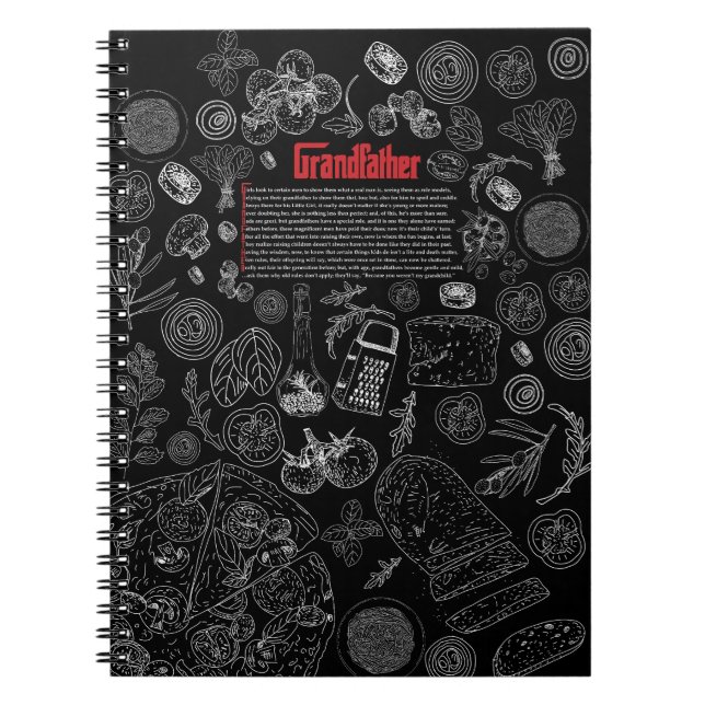 Caderno Espiral Grandfather Recipe Notebook (Frente)