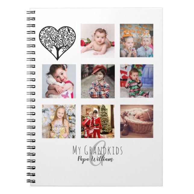 CADERNO ESPIRAL GRANDPA FOTO COLAGEM DE PRESENTE, GRANDAD (Frente)