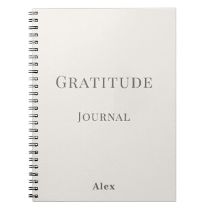 Caderno Espiral Gratidão Personalizada - Nome do Proprietário Cade