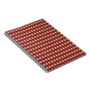 Caderno Espiral Gravata com Padrão Arco-íris Boho