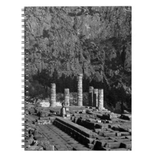Caderno Espiral Grécia Delphi Apollo Temple 1970