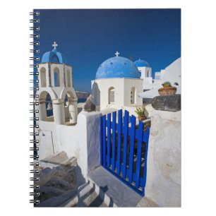 Caderno Espiral Grécia e Ilha Grega de Santorini cidade de Oia 3