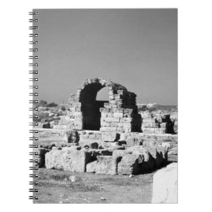 Caderno Espiral Grécia lojas Ágora de Corinto Antiga 1970