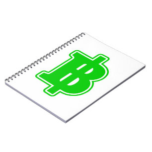 Caderno Espiral GREEN BAHT SGN ฿ Moeda Tailandesa ฿
