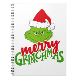 Caderno Espiral Green Christmas Creature with Winter Elements