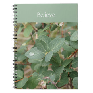 Caderno Espiral Green Leaves Believe Spiral Photo Notebook