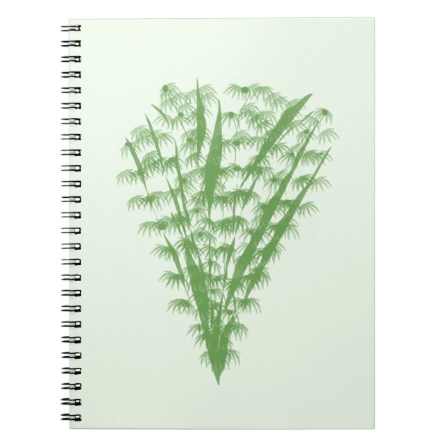 Caderno Espiral Green plant in the shape of a bouquet. (Frente)