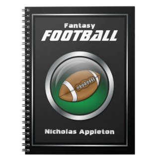 Caderno Espiral Green Sphere - Notebook de futebol fantástico