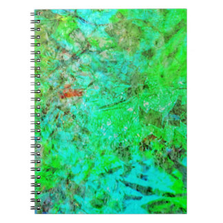 Caderno Espiral Green texture abstract Spiral Photo Notebook,Rosy
