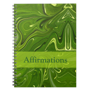 Caderno Espiral Greenery Swirls